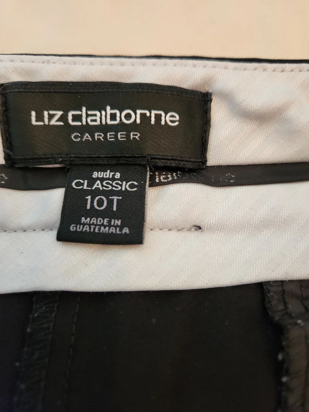 Liz Claiborne Navy Boot-Cut Dress Pants
